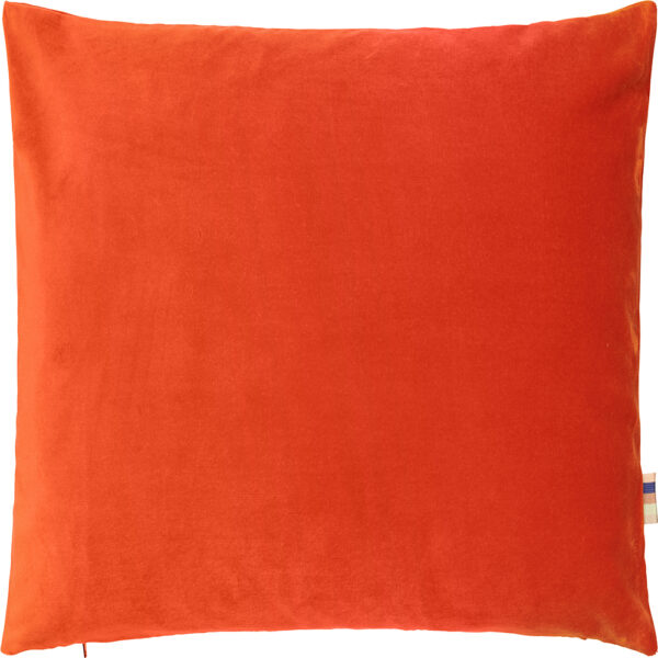 HMT Pyntepude m. fyld Leia Velour 40x40 Orange - Pyntepude HMT Kvadratisk