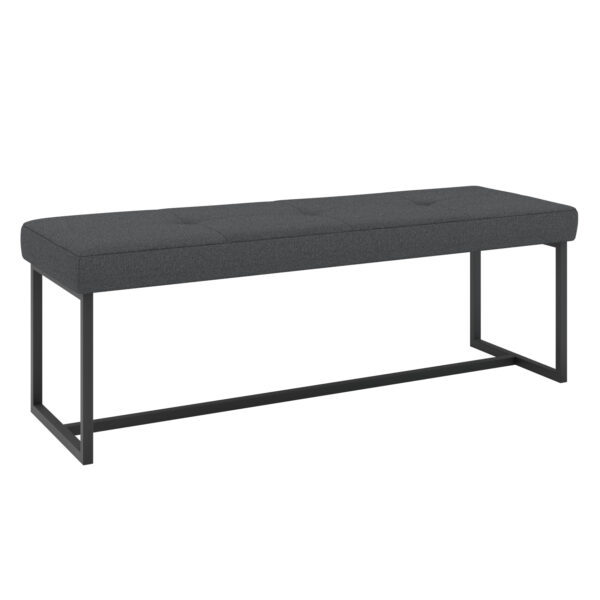 MB SE Bænk 120x46x40 Excalibur Antracit - Bænk MASTERBED Bænken måler 120 cm i bredden