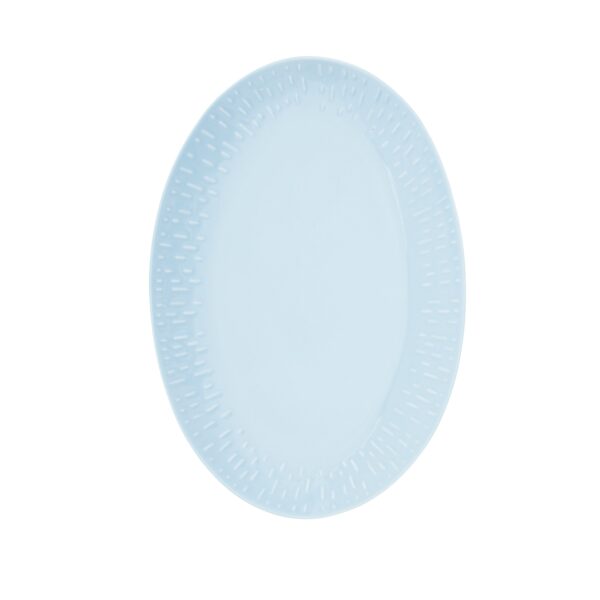 Aida - Confetti Aqua oval fad m/relief - 36x25