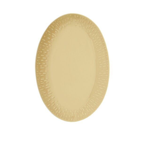 Aida - Confetti Mustard oval fad m/relief - 36x25