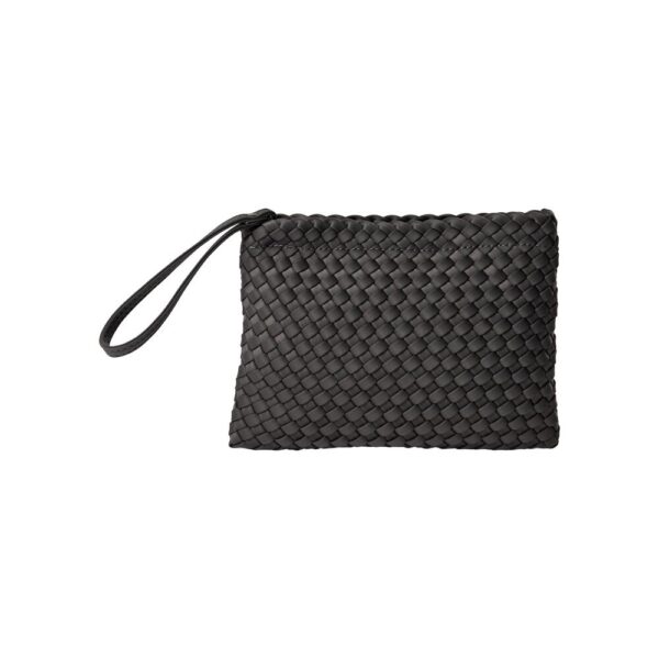 Bahne Accessories - Flettet clutch - grå - Tasker > Clutches > Punge  Grå pung i nylon med flet. Pungen måler 24x17.