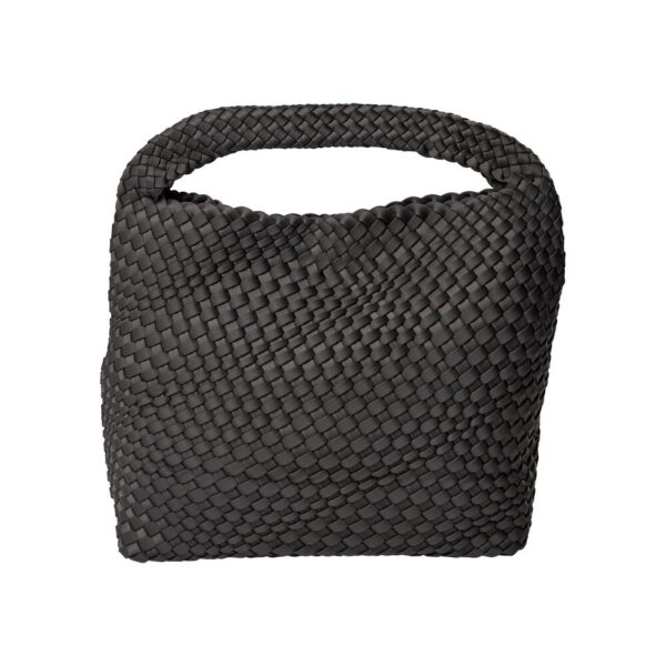 Bahne Accessories - Flettet taske - grå - Tasker > Shoppere > Shoppere  Grå taske i nylon med flet. Tasken måler 30x31.