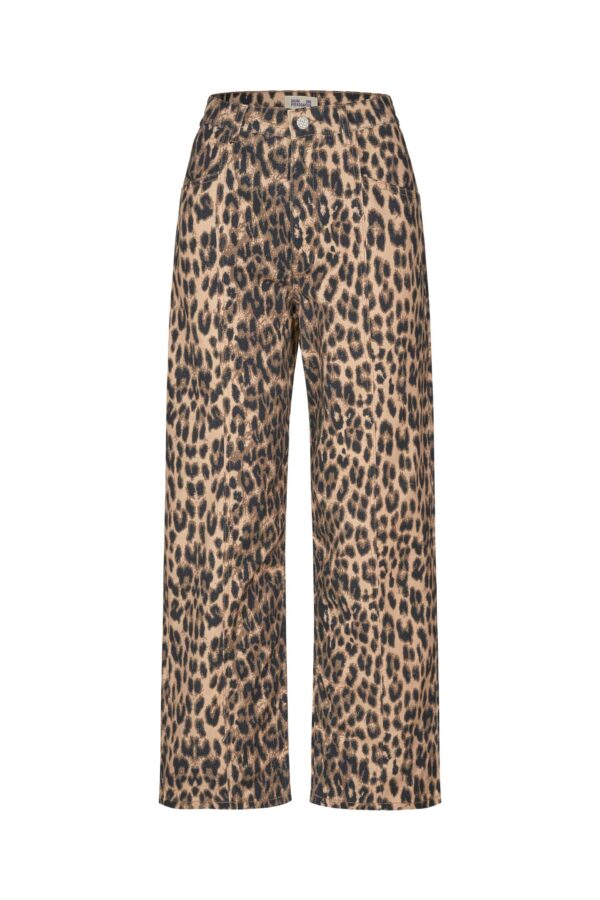 Baum Und Pferdgarten - Nara jeans  - brun - Size (44) - Tøj > Jeans > High waist jeans  Nara jeans i klassisk leopard print. Disse lave jeans har lige ben