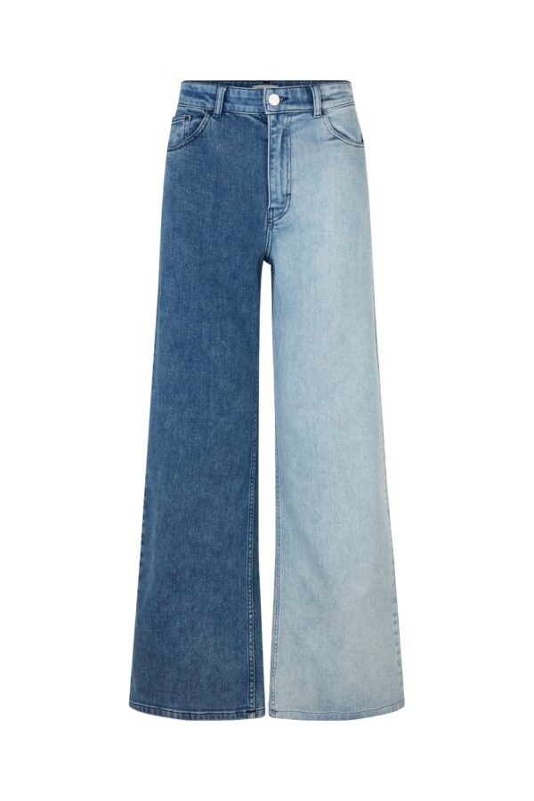 Baum Und Pferdgarten - Nini wide leg jeans  - blå - Size (44) - Tøj > Jeans > High waist jeans  Nini wide leg jeans