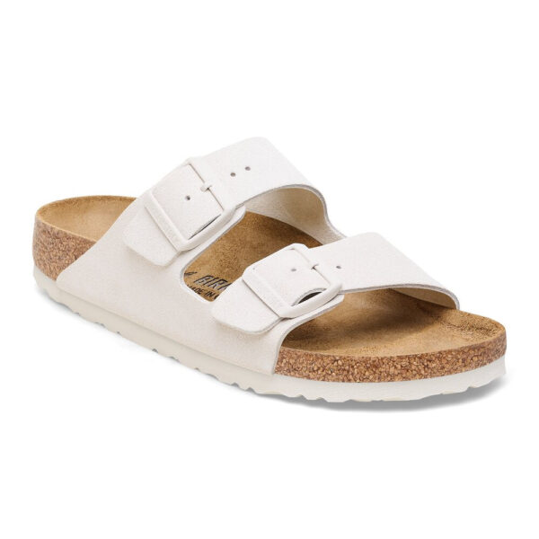 Birkenstock - Arizona Leve  - hvid - Size (41) - Sko > Clogs > Clogs  Arizona sandalerne er designet i det velkendte design med en ruskindsoverflade.Â 