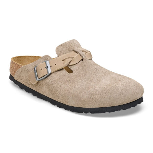 Birkenstock - Boston Leve Braided clogs  - beige - Size (37) - Sko > Clogs > Clogs  Boston Leve Braided clogs fra Birkenstock