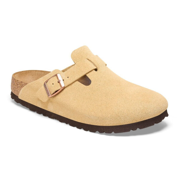 Birkenstock - Boston Suede clogs  - creme - Size (41) - Sko > Clogs > Clogs  De populære Boston Clogs