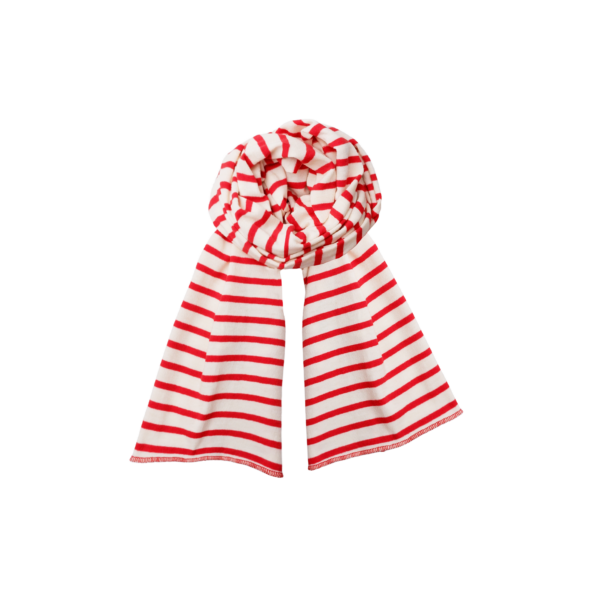 Black Colour - Kassi Striped tørklæde - Red/Creme - Accessories > Tørklæder & halstørklæder > Tørklæder  Kassi Striped tørklæde med røde og hvide striber.