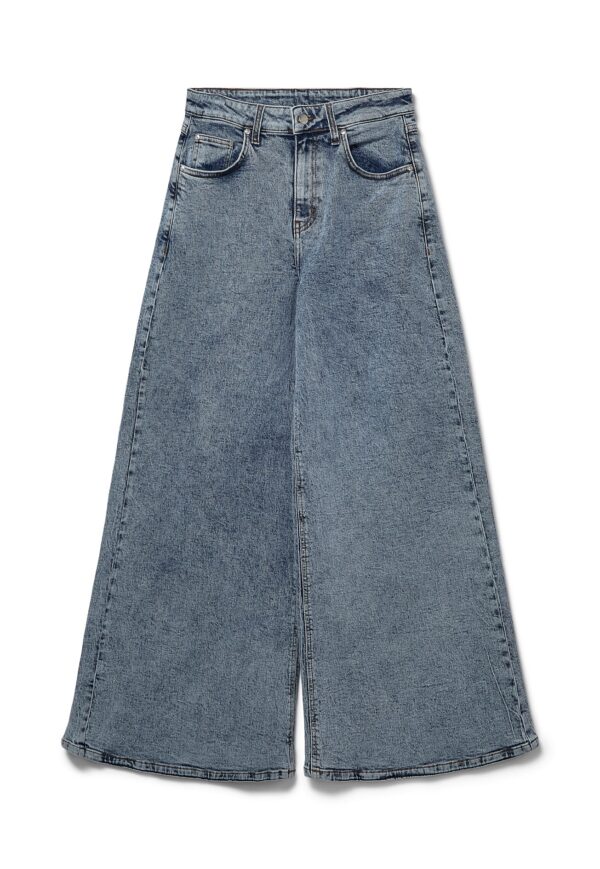 Blanche - Calcul Mega wide leg jeans  - blå - Size (25) - Tøj > Jeans > High waist jeans  Denne vare udgår af sortiment og sælges til udsolgt.