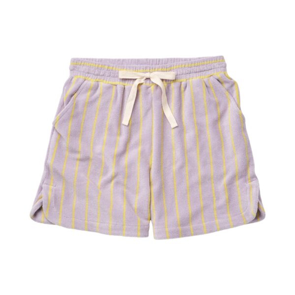 Bongusta - Naram Gym Shorts  - lilla - Size (2) - Tøj > Nattøj > Natshorts  Gym shortsene fra Bongusta er nogle smarte og sporty shorts. Shortsene er korte med afrundede kanter og sideslidser. Derudover har shortsene en elastisk talje og snører