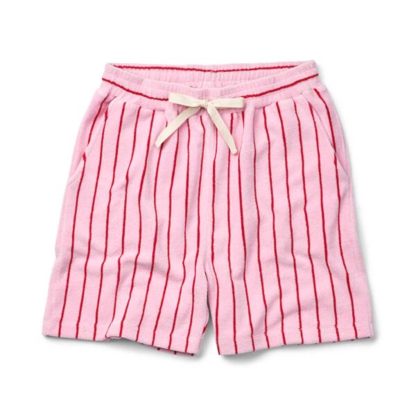 Bongusta - Naram Knitted shorts  - rosa - Size (2) - Tøj > Nattøj > Natshorts  Naram Knitted shorts er lavet i en lækker strikket bomuldsfrotté. Shortsene har en afslappet pasform med en baglomme