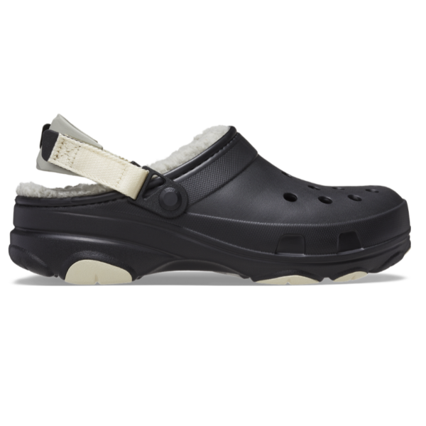 Crocs - All Terrain Lined clogs  - sort - Size (41/42) - Sko > Clogs > Clogs  Classic All-Terrain clogs er designet i det velkendte design med huller. Skoene er designet med hælkappe og blødt og fluffy foer.