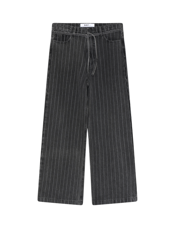 Day Birger Et Mikkelsen - Elijah Denim Stripe jeans  - sort - Size (42) - Tøj > Basics > Wide leg jeans  Elijah jeansene fra Day Birger et Mikkelsen er designet i en løs pasform med brede ben