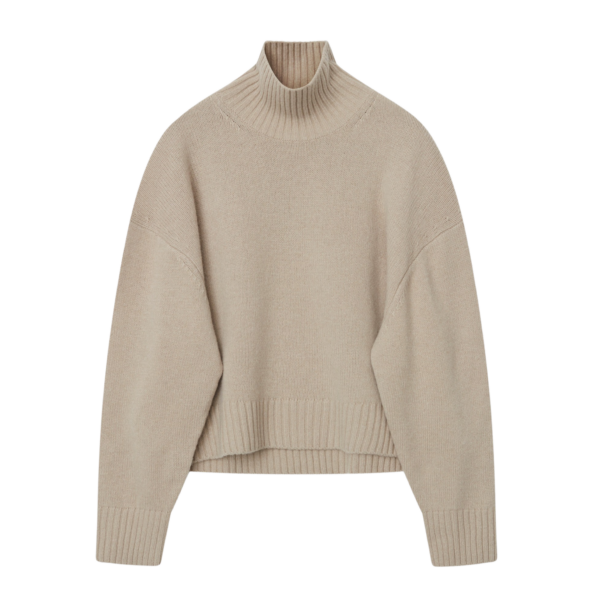 Day Birger Et Mikkelsen - Kendra turtleneck  - beige - Size (xl) - Tøj > Basics > Turtlenecks  Kendra turtleneck er en basic striktrøje med høj hals og ribbet tekstur. Den høje hals