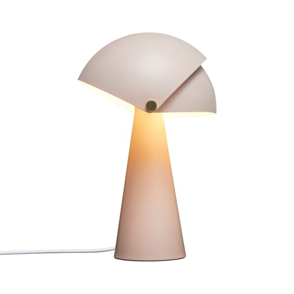 Design For The People - Align bordlampe - rosa - Lamper > Bordlamper > Bordlamper  Align bordlampen er en del af en serie af moderne og elegante lamper af den danske designer Maria Berntsen. Lampens indvendige skærm er statisk