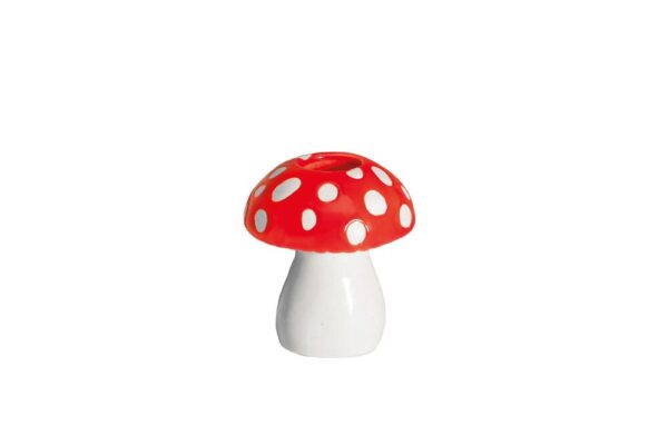 Doiy - Amanita lysestage - rød - Interiør > Lys & lysestager > Lysestager  Amanita lysestagen fraÂ DOIY er en keramiklysestage formet som en svamp. Lysestagen kan pynte fint i hjemmet og skabe en hyggelig stemning.