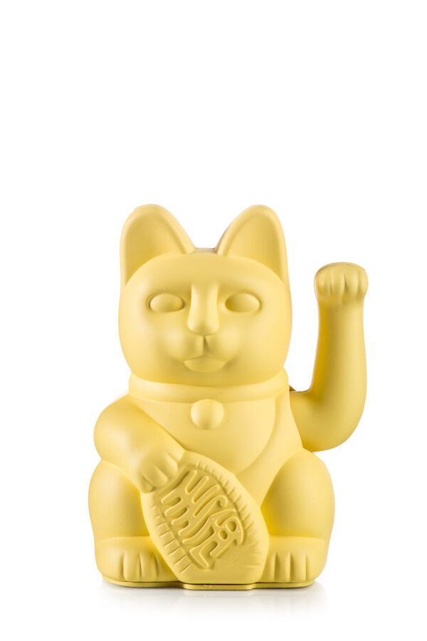 Donkey - Maneki-Neko kat - gul - Interiør > Dekoration > Figurer  Donkey Maneki-Neko kat