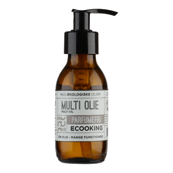 Ecooking - Multi Olie Parfumefri - 100 ml. - Ansigtspleje > Ansigtsolier > Ansigtsolier  Parfumefri Mulitolie der kan bruges til mange forskellige ting. Olien består af en masse forskellige 100% økologiske olier. Olien er perfekt til små børn og babyer