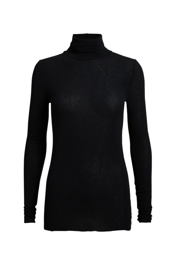 Gai+lisva - Anna Wool Turtleneck langærmet t - sort - Size (xl) - Tøj > Basics > T-shirts  Obs. Amalie t-shirten er lille i størrelsen