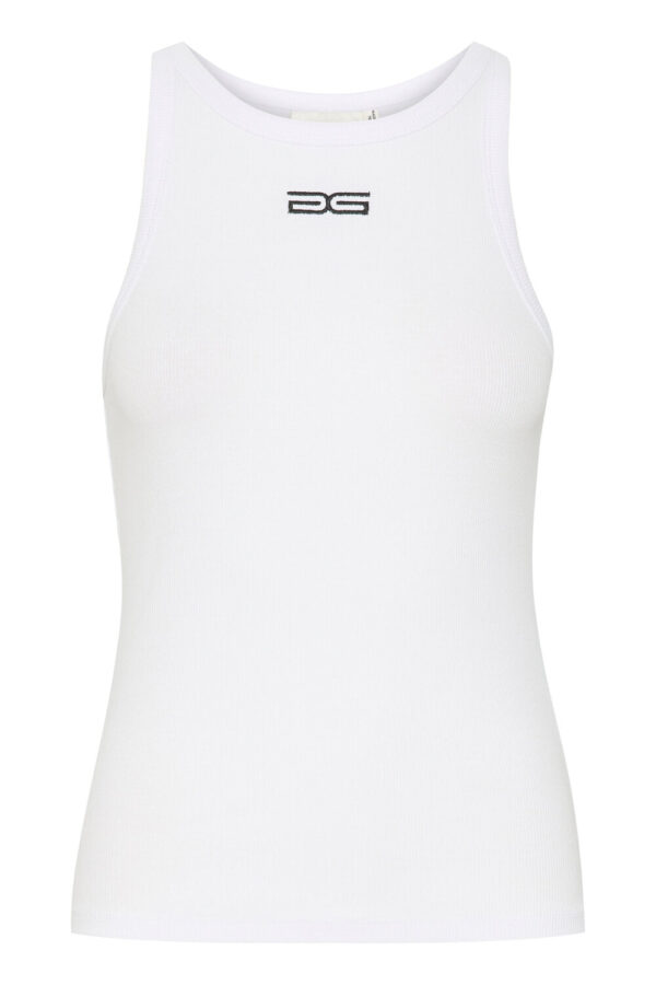 Gestuz - DrewGZ sl logo tanktop  - hvid - Size (l) - Tøj > Basics > Toppe  DrewGZ sl logo tanktoppen er designet i en sportyÂ og tæt silhuet med GESTUZ logo foran.