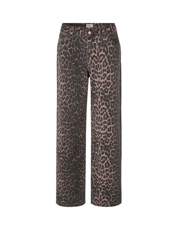 Global Funk - Cadian Straight Leg Jeans  - mønstret - Size (xl) - Tøj > Jeans > Straight leg jeans  Cadian Straight Leg Jeans er designet i en regulær silhuet i et cool leopard print. Bukserne har lange ben