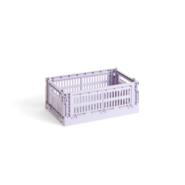 Hay - Colour Crate S kasse - Lavender - Interiør > Opbevaring > Kasser  Denne Colour Crate kasse fra HAY fås i farven Lavender