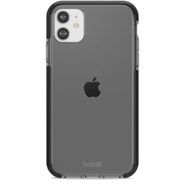 Holdit - iPhone 11/XR Seethru cover - sort - Accessories >  >  Holdit har designet dette super cool cover som omfavner din mobil og giver den en unik beskyttelse. Coveret er fremstillet i TPU og passer til iPhone 11/XR.