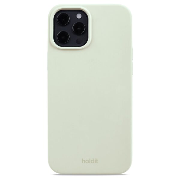 Holdit - iPhone 12/12 Pro Silicone cover - White Moss - Accessories >  >  Silikone cover fra Holdit i en lysegrøn farve. Coveret passer både en iPhone 12 og iPhone 12 Pro.