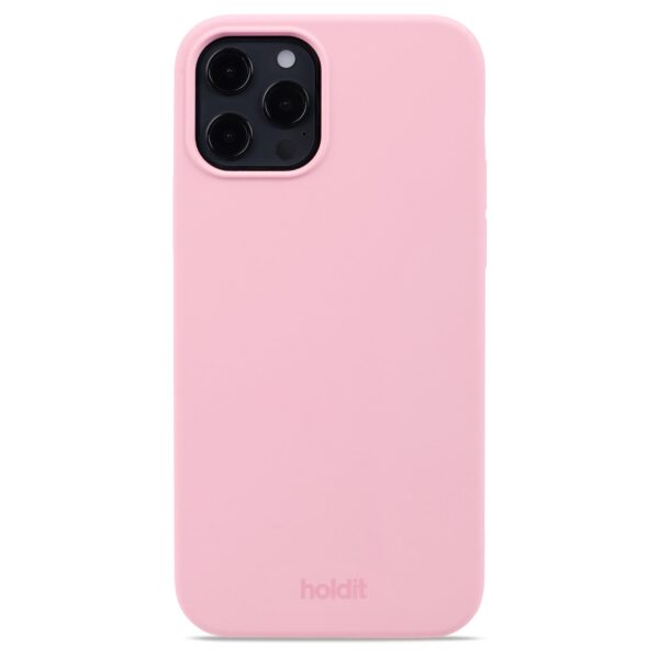 Holdit - iPhone 12/12 Pro Silicone cover - pink - Accessories >  >  Silikone cover fra Holdit designet i en blød pink farve. Coveret passer både en iPhone 12 og iPhone 12 Pro.