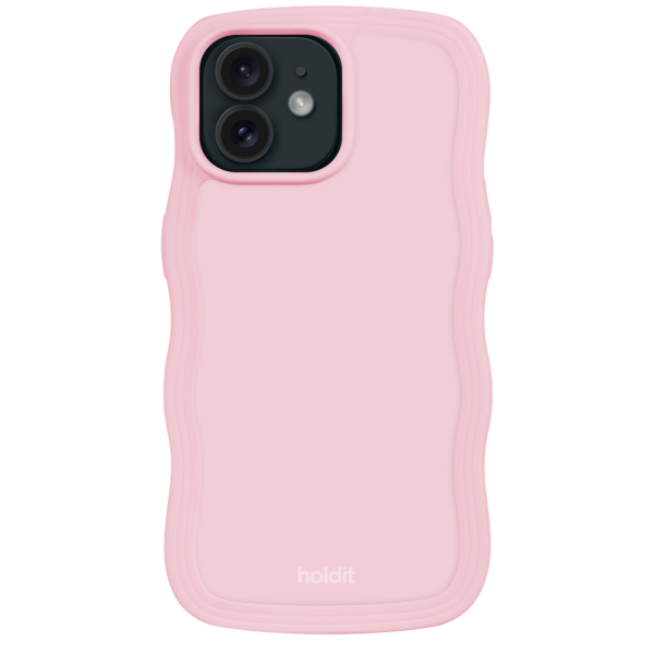 Holdit - iPhone 12/12 Pro Wavy cover - pink - Accessories >  >  Lyserødt Wavy cover fra Holdit. Coveret er designet med en bølget i kant for at bryde med der klassiske. Coveret er fremstilletÂ i et TPU-materiale og passer til en iPhone 12 eller 12Â Pro.