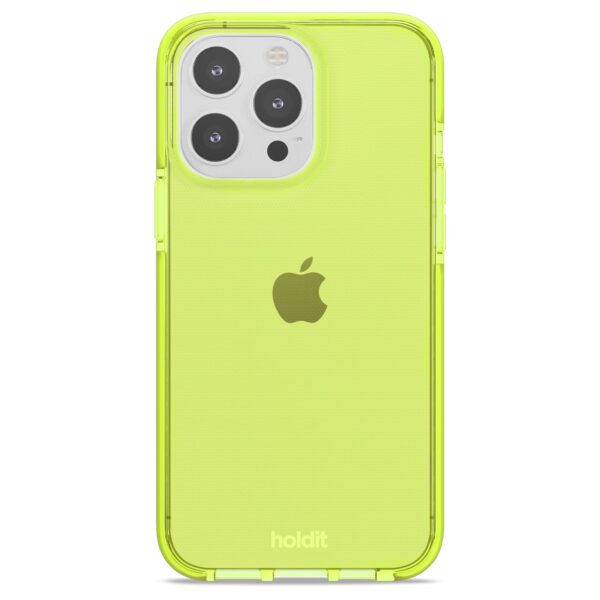 Holdit - iPhone 14 Pro Max Seethru cover - Acid Green - Accessories >  >  Denne vare udgår af sortiment og sælges til udsolgt.