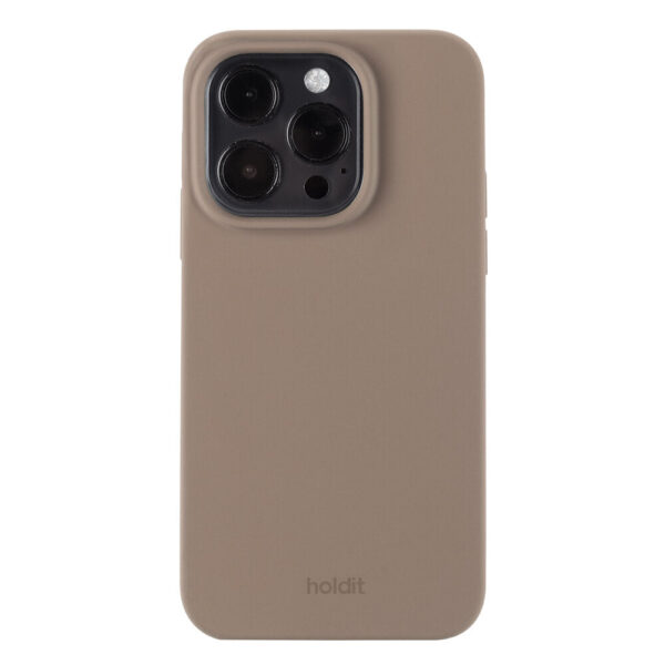 Holdit - iPhone 14 Pro Silicone cover - Mocha Brown - Accessories >  >  Mocha Brown silicone cover fra Holdit