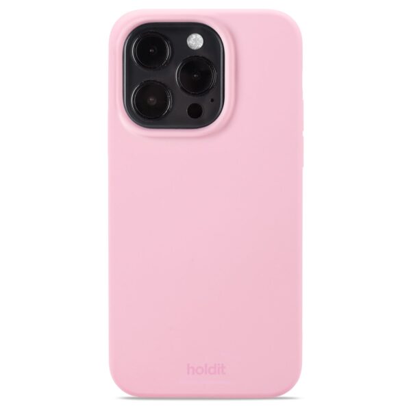 Holdit - iPhone 14 Pro Silicone cover - Pink - Accessories >  >  Simpelt silikone cover fra Holdit i en blød pink farve. Coveret passer en iPhone 14 Pro.