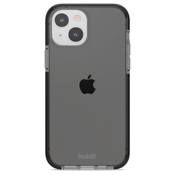 Holdit - iPhone 14/13 Seethru cover - sort - Accessories >  >  Holdit har designet dette super cool cover som omfavner din mobil og giver den en unik beskyttelse. Coveret er fremstillet i TPU og passer til både iPhone 13 og iPhone 14.