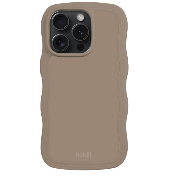 Holdit - iPhone 15 Pro Max Wavy cover - Mocha Brown - Accessories >  >  Denne vare udgår af sortiment og sælges til udsolgt.