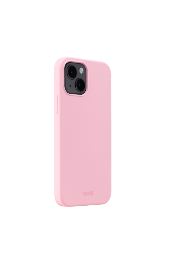 Holdit - iPhone 15 Silicone cover - pink - Accessories >  >  Klassisk Holdit cover til en iPhone 15. Coveret har et mindre logo og er designet i en lys pink farve.