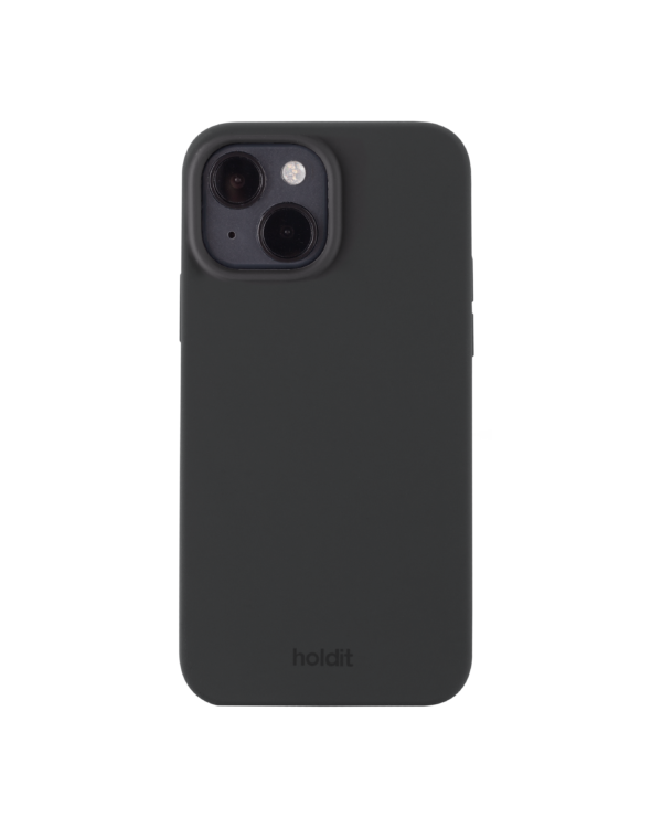 Holdit - iPhone 15 Silicone cover - sort - Accessories >  >  Det klassiske silikone cover fra Holdit med logo i bunden. Coveret er designet i en ensfarvet sort farve og passer en iPhone 15.