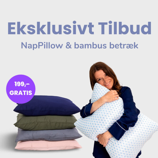 Konkurrencepræmie NapPillow™ + Pudebetræk - Navy - Puder Thenap Vi introducerer NapPillow™: puden