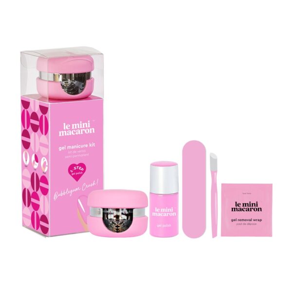 Le Mini Macaron - Gel Manicure Kit - Bubblegum Crush - Negle > Neglelakker > Neglelakker  Gel Manicure Kit fra Le Mini Macaron i farven Bubblegum Crush. Kittet indeholder alt der skal til for at få smukke negle af samme kvalitet som hos en professionel salon.