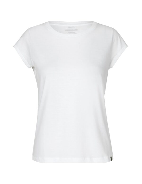 Mads Nørgaard - Organic Jersey Teasy Fav t - hvid - Size (l) - Tøj > Basics > T-shirts  Køb 2 t-shirts for 400 kr.