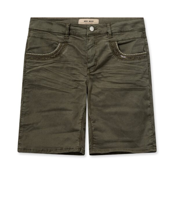 Mos Mosh - Naomi Treasure Shorts  - grøn - Size (32&apos;) - Tøj > Shorts > Shorts  Shorts med små detaljer ved lommerne