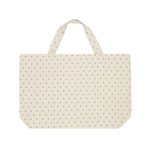 Moshi Moshi Mind - Big dot shopper - Ecru/black - Tasker > Stofnet > Yogatøj  Moshi Moshi Mind Big dot shopper