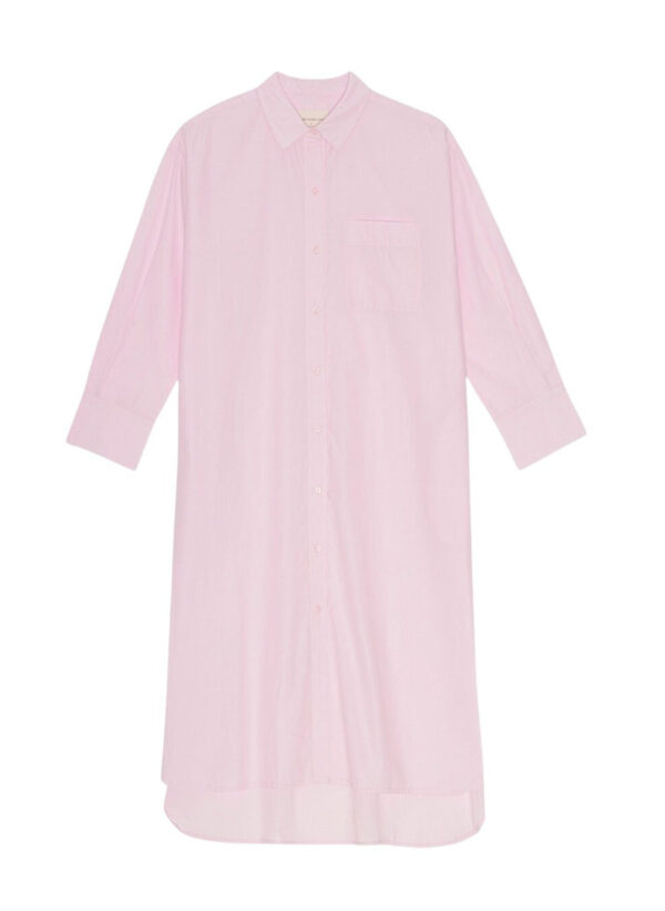 Moshi Moshi Mind - Floret chambray skjortekjole  - rosa - Size (m) - Tøj > Kjoler > Skjortekjoler  Floret chambray skjortekjolen er designet i en loose silhuet med krave