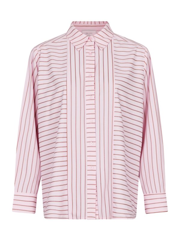 Neo Noir - Gili Multi Stripe skjorte  - rosa - Size (42) - Tøj > Skjorter > Skjorter  Lyserød skjorte fra Neo Noir