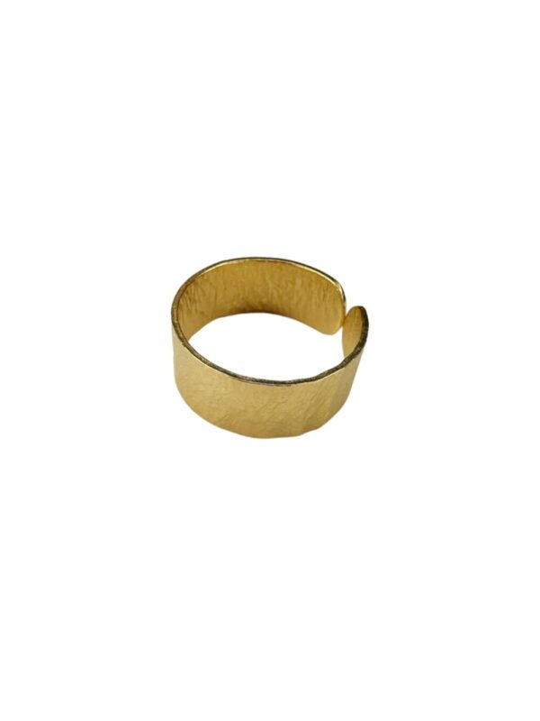 Pico - Caroline ring - forgyldt - Smykker > Ringe > Ringe  Caroline ringen er en justerbar ring i et simpelt design. Ringen har en subtilt banket overflade.