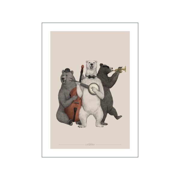 Poster & Frame - Cellard&apos;or Bearly Music plakat - Børneværelset > Plakater & rammer > Plakater  Denne Bearly Music plakat er perfekt til at pynte i børneværelset. Plakaten har tre søde bjørne