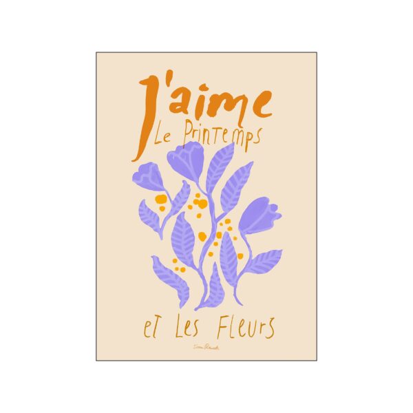 Poster & Frame - Fleurs Violettes plakat - 30x40 - Interiør > Plakater & rammer > Plakater  Sissan Richardt er en kunstner