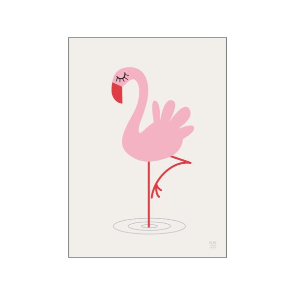 Poster & Frame - KAI Copenhagen Flamingo plakat - Børneværelset > Plakater & rammer > Plakater  Sød flamingo plakat fra KAI Copenhagen.