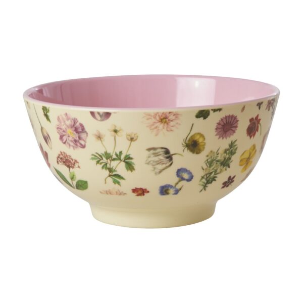 Rice - Melamine Floras Dream Print Medium skål - 700 ml. - Borddækning > Skåle > Skåle  RICE melaminsål i et fint blomstret print. Skålen er helt perfekt til morgenmad