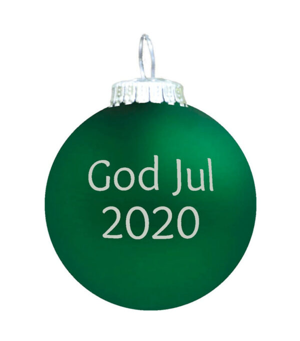 Rolsted Copenhagen - God Jul 2020 julekugle - grøn mat - Interiør > Julepynt > Juleophæng  Denne vare udgår af sortiment og sælges til udsolgt.